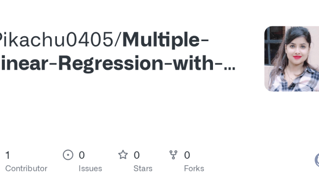 GitHub - Pikachu0405/Multiple-Linear-Regression-with-scikit-learn