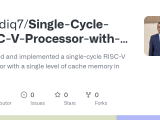 Github Elsadiq7 Single Cycle Risc V Processor With Cache Designed