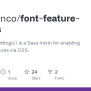 GitHub - Raybrownco/font-feature-settings: Font-feature-settings() Is A ...