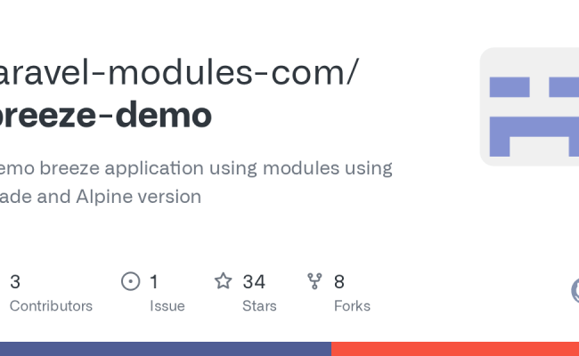 GitHub - Laravel-modules-com/breeze-demo: Demo Breeze Application Using Modules Using Blade And ...