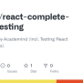 GitHub - Ilkyazar/react-complete-guide-testing: React Course By ...