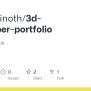 GitHub - Vishwavinoth/3d-developer-portfolio: ReactJS, ThreeJs