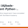 GitHub - JTech77/JAjibade-TechTalent-Python-Projects: Examples Of ...