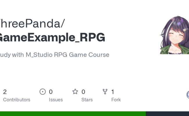 GitHub - ThreePanda/GameExample_RPG: Study With M_Studio RPG Game Course
