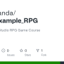 GitHub - ThreePanda/GameExample_RPG: Study With M_Studio RPG Game Course