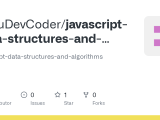 Github Gurudevcoder Javascript Data Structures And Algorithms