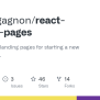 GitHub - Davidlygagnon/react-landing-pages: A Collection Of Landing Pages For Starting A New ...