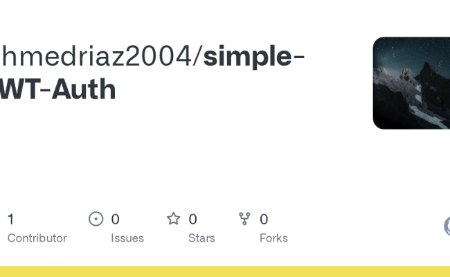 GitHub - Ahmedriaz2004/simple-JWT-Auth