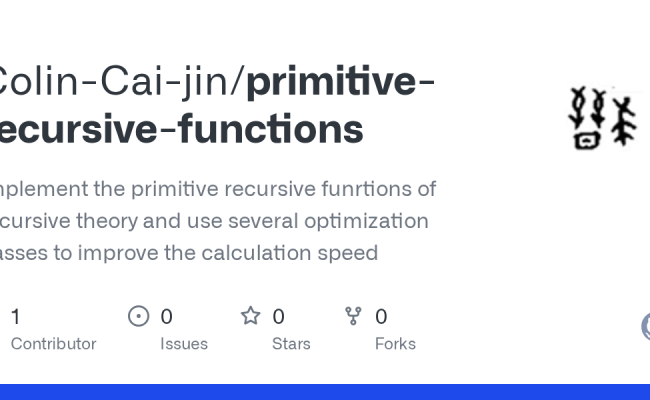 GitHub - Colin-Cai-jin/primitive-recursive-functions: Implement The ...