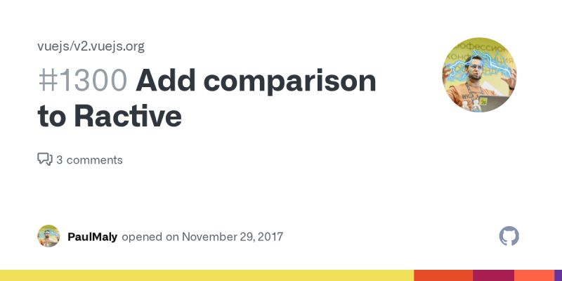 Add Comparison To Ractive Issue 1300 Vuejs V2 Vuejs Org Github - Classic Abstract Background - 4K