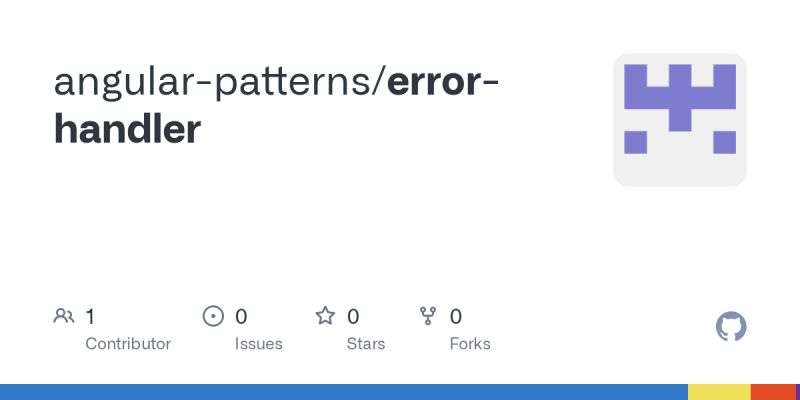 Github Error Handlers Error Handlers Errorhandler Implementation For Angular For The Multiple - Premium Space Texture - Full HD