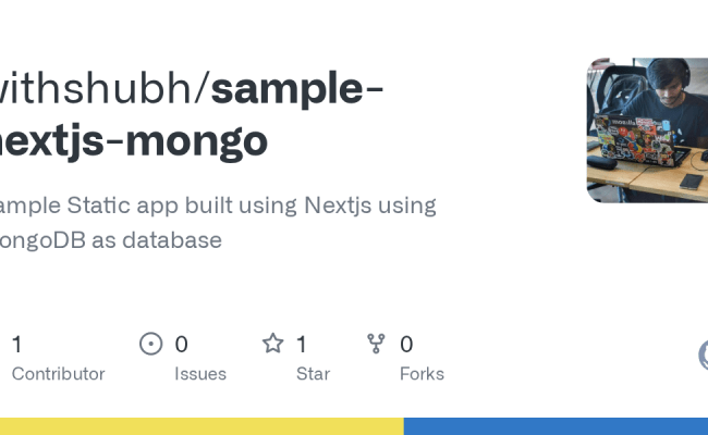 GitHub - Withshubh/sample-nextjs-mongo: Sample Static App Built Using ...