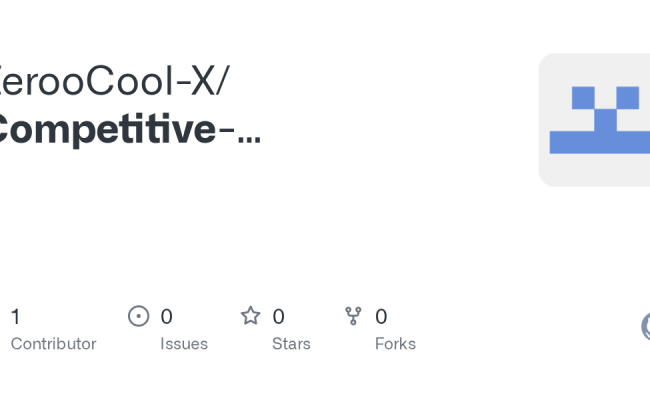 GitHub - ZerooCool-X/Competitive-Programming-Library