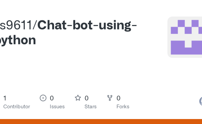 GitHub - Ss9611/Chat-bot-using-python