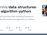 Github Ledennis Data Structures And Algorithm Python Flashcards And
