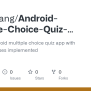 GitHub - Victorzyang/Android-Multiple-Choice-Quiz-app-with-SQLite: This ...