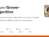 Github Alexyev Grover S Algorithm Implemented Grover S Algorithm On