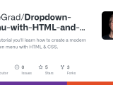 Github Bytegrad Dropdown Menu With Html And Css In This Tutorial You