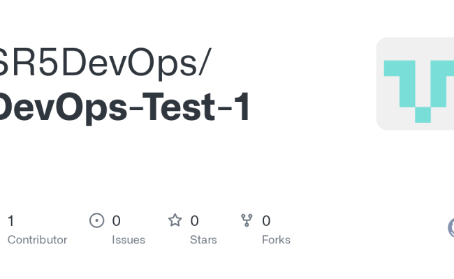 GitHub - SR5DevOps/DevOps-Test-1