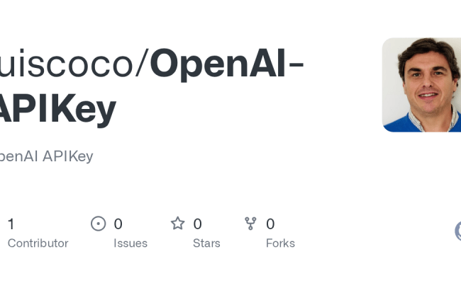 GitHub - Luiscoco/OpenAI-APIKey: OpenAI APIKey
