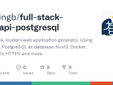 Github Iheringb Full Stack Fastapi Postgresql Full Stack Modern Web