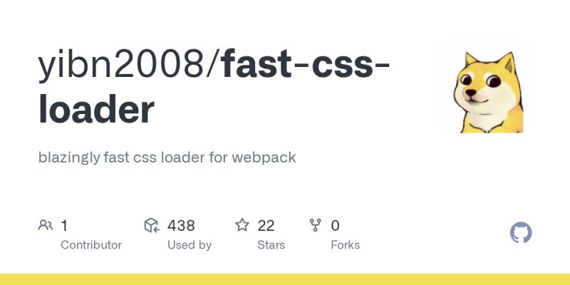 Github Yibn2008 Fast Css Loader Blazingly Fast Css Loader For Webpack - Professional Vintage Illustration - Full HD