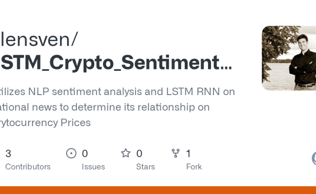 GitHub - Glensven/LSTM_Crypto_Sentiment_Analysis: Utilizes NLP ...