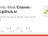 Github Cosmic Mod Cosmic Mod Github Io The Website For The Wiki For