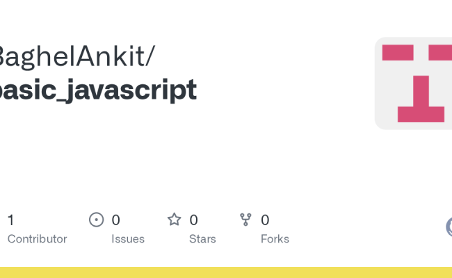 GitHub - BaghelAnkit/basic_javascript