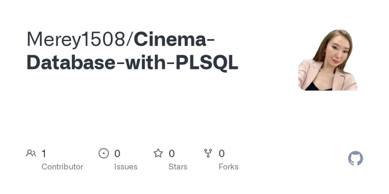 Github Merey1508 Cinema Database With Plsql - Colorful Images - Elegant Full HD Collection