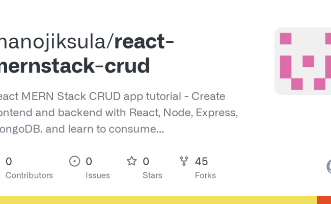 GitHub - Manojiksula/react-mernstack-crud: React MERN Stack CRUD App ...