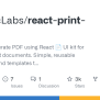GitHub - OnedocLabs/react-print-pdf: Build And Generate PDF Using React ...