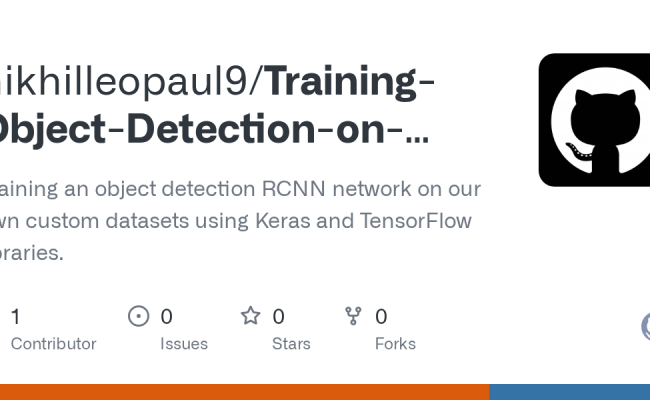 GitHub - Nikhilleopaul9/Training-Object-Detection-on-Custom-Dataset ...