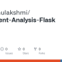 GitHub - SPMuthulakshmi/Sentiment-Analysis-Flask