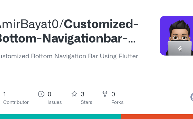 GitHub - AmirBayat0/Customized-Bottom-Navigationbar-Flutter: Customized ...