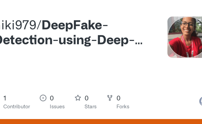 GitHub - Niki979/DeepFake-Detection-using-Deep-Learning