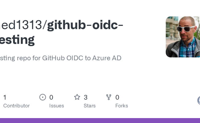 GitHub - Ned1313/github-oidc-testing: Testing Repo For GitHub OIDC To Azure AD