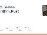 Github Linux Server Algorithm Rust