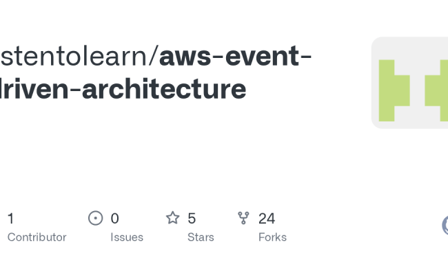 GitHub - Listentolearn/aws-event-driven-architecture