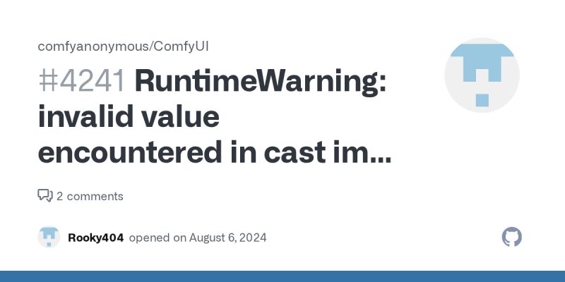 RuntimeWarning: invalid value encountered in cast img = Image.fromarray ...