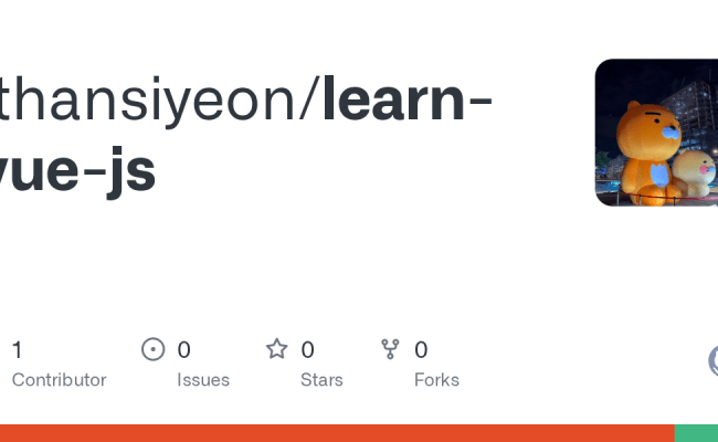 GitHub - Ithansiyeon/learn-vue-js