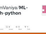 Github Samvaniya Ml With Python