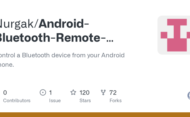 GitHub - Nurgak/Android-Bluetooth-Remote-Control: Control A Bluetooth ...