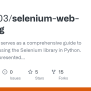 GitHub - Majo2103/selenium-web-scraping: This Repository Serves As A ...