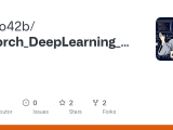 Github 42bphd Pytorch Deeplearning Models