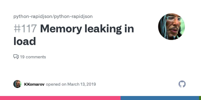 Memory Leaking In Load Issue 117 Python Rapidjson Python Rapidjson Github - HD Geometric Patterns for Desktop