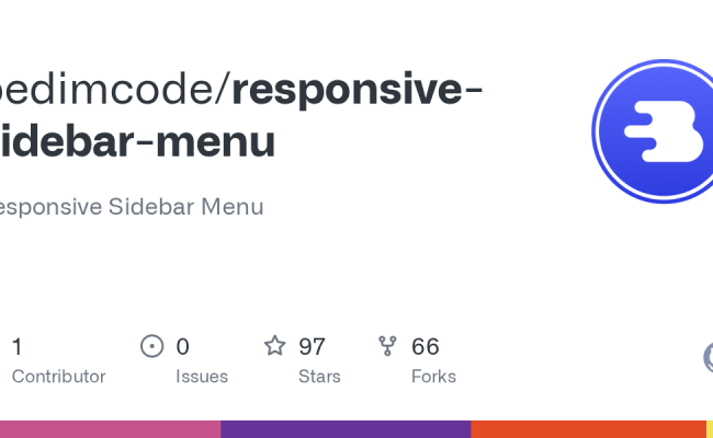 GitHub - Bedimcode/responsive-sidebar-menu: Responsive Sidebar Menu