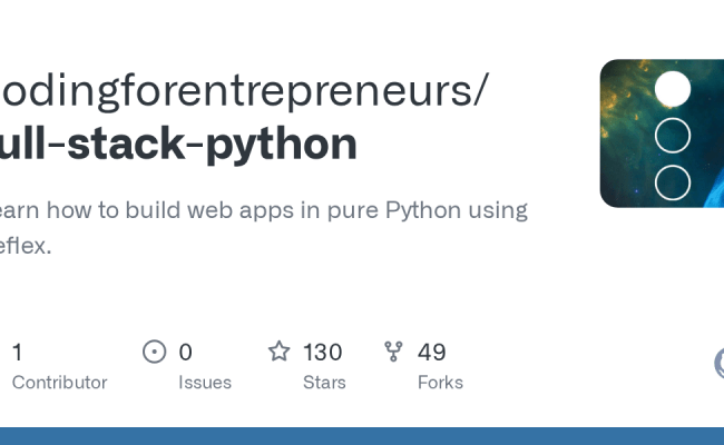GitHub - Codingforentrepreneurs/full-stack-python: Learn How To Build Web Apps In Pure Python ...