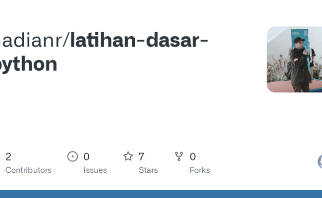 GitHub - Hadianr/latihan-dasar-python