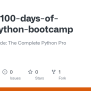 GitHub - Jrderek/100-days-of-code-python-bootcamp: 100 Days Of Code ...